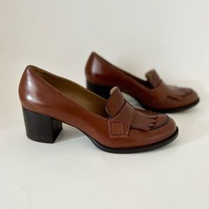 NURSACE Trendy Loafers Brown Leather. Used. 7,5/38 size